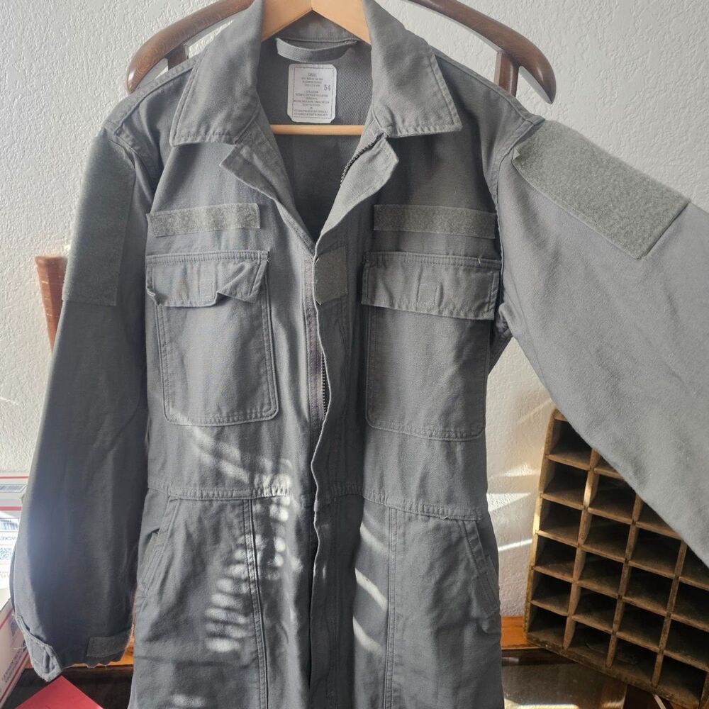 US Military Issue Flight Suit Cotton Coverall Sage Green Boiler Suit Small